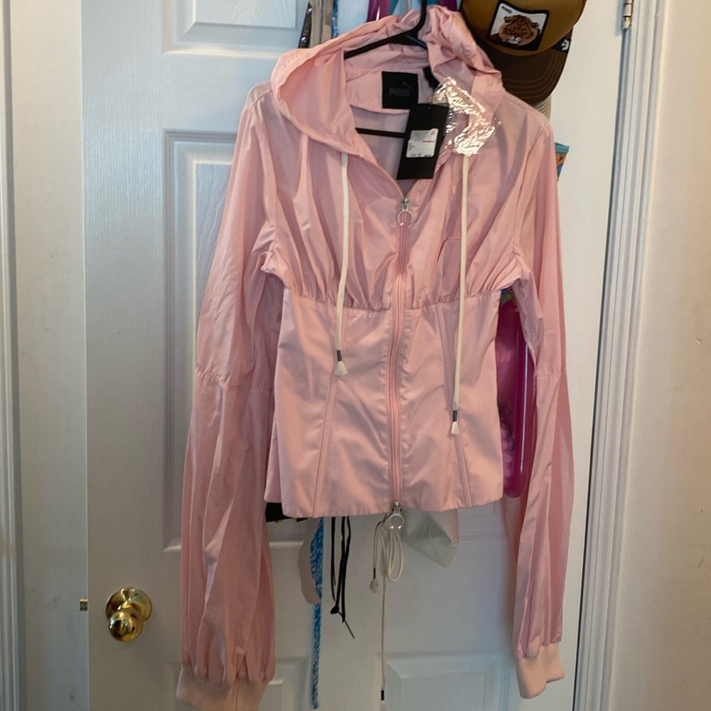 Puma Fenty corset windbreaker in pink XS